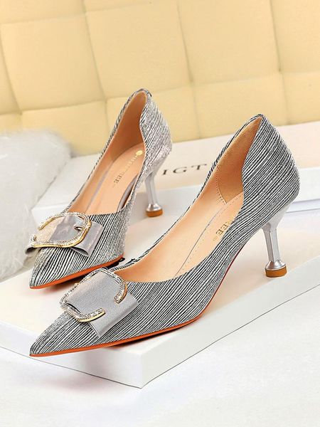 dress shoes womens on heels with fashion metal hollow out shallow mouth pointed belt buckle, Black
dress shoes womens on heels with fashion metal hollow out shallow mouth pointed belt buckle, Black