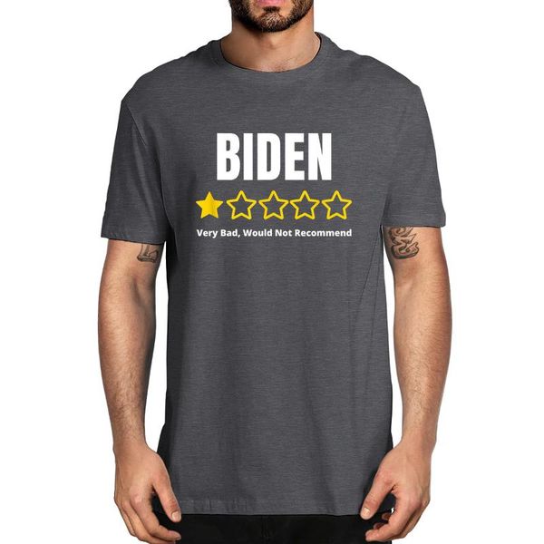 men's t-shirts biden review rating 1 star very bad would not recommend premium anti joe 100% cotton novelty t-shirt streetwear tee, White;black
men's t-shirts biden review rating 1 star very bad would not recommend premium anti joe 100% cotton novelty t-shirt streetwear tee, White;black