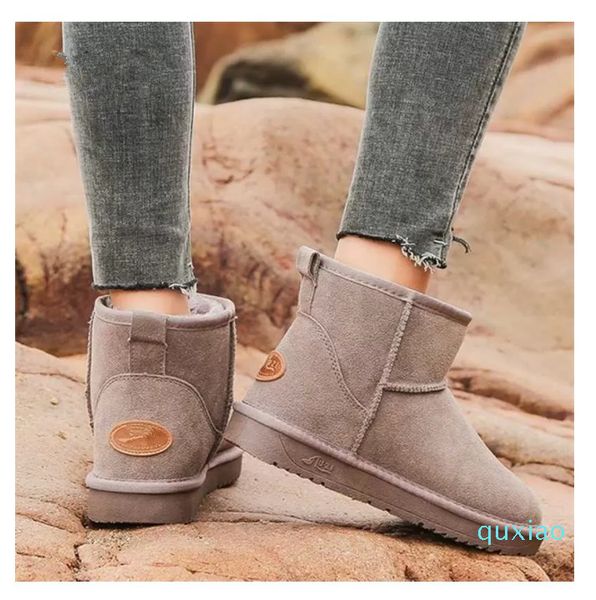 women's snow boots cow leather fur australia winter for warm botas mujer 211104, Black
women's snow boots cow leather fur australia winter for warm botas mujer 211104, Black