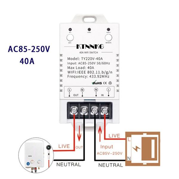 smart home control mivolvo 40a on-off switch app wireless remote ac85v 250v electrical
smart home control mivolvo 40a on-off switch app wireless remote ac85v 250v electrical