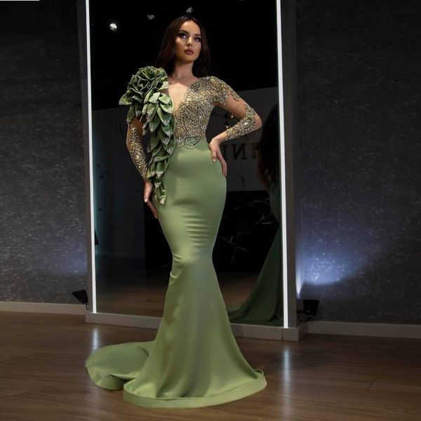 casual dresses 2021 trend green crystal beaded women formal outfits full sleeves 3d flower party mermaid long prom gowns, Black;gray
casual dresses 2021 trend green crystal beaded women formal outfits full sleeves 3d flower party mermaid long prom gowns, Black;gray