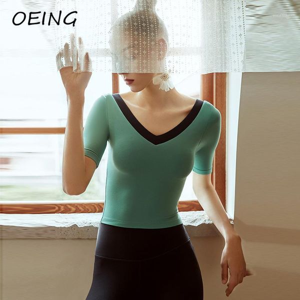 yoga outfit fitness short sleeve shirts patchwork workout gym v neck crop paded tights breathable sport top
yoga outfit fitness short sleeve shirts patchwork workout gym v neck crop paded tights breathable sport top