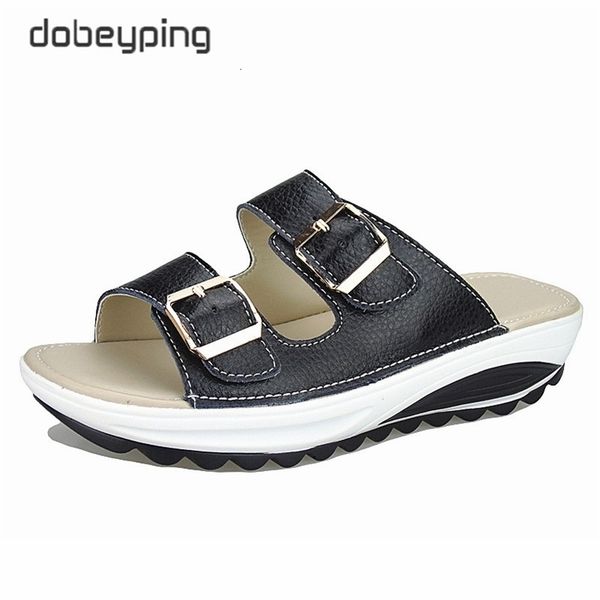 slippers casual women's sandals genuine leather summer flats shoes women platform wees female slides beach flip flops plus size 35, Black
slippers casual women's sandals genuine leather summer flats shoes women platform wees female slides beach flip flops plus size 35, Black