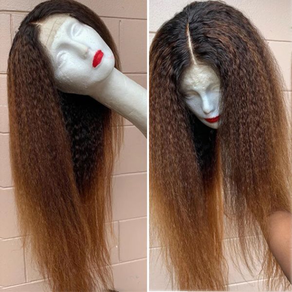 costume accessories 1b 30 ombre color kinky straight wig hd lace frontal wig transparent lace wigs for women fiber hair yaki synthetic hair, Silver
costume accessories 1b 30 ombre color kinky straight wig hd lace frontal wig transparent lace wigs for women fiber hair yaki synthetic hair, Silver
