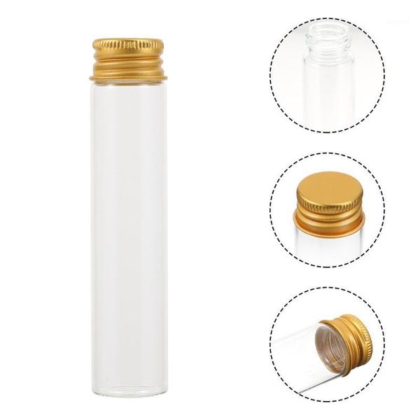 storage bottles & jars 25pcs refillable sample borosilicate glass with lids