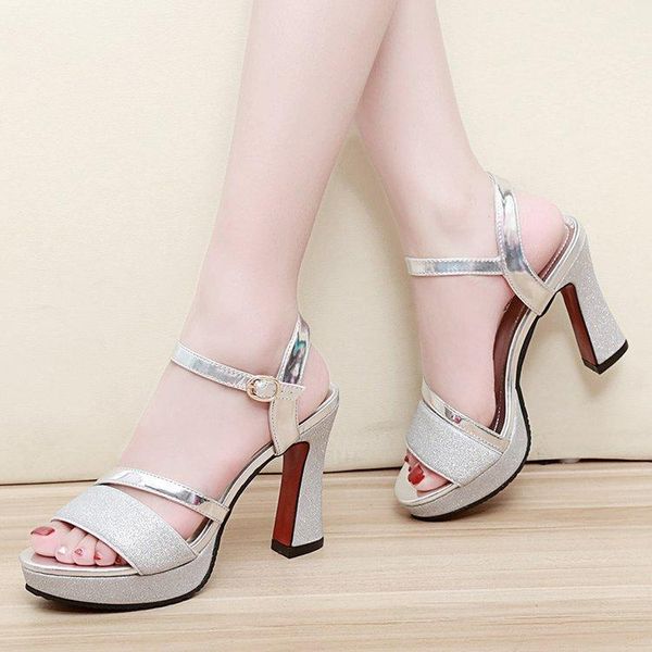 women fish mouth high heel shoes platform red bottom sandals womens thick open toe heels, Black
women fish mouth high heel shoes platform red bottom sandals womens thick open toe heels, Black