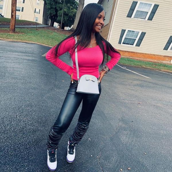 women's two piece pants streetwear set tracksuit for women solid long sleeve o-neck bandage t-shirt and pu faux leather stacked pant ou, White
women's two piece pants streetwear set tracksuit for women solid long sleeve o-neck bandage t-shirt and pu faux leather stacked pant ou, White