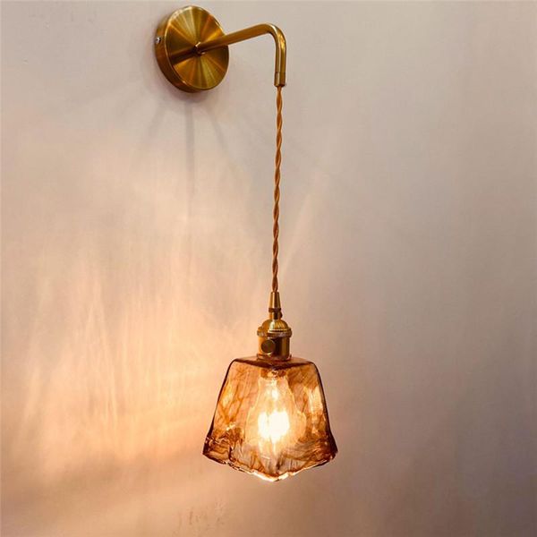 retro irregular brass glass wall lamp lotus leaf vintage hanging droplight for foyer aisle decoration el bedroom light
retro irregular brass glass wall lamp lotus leaf vintage hanging droplight for foyer aisle decoration el bedroom light