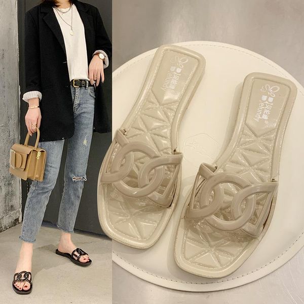 slippers women fashion solid color cross patchwork low square heel outside slides casual hollow modern female shoes, Black
slippers women fashion solid color cross patchwork low square heel outside slides casual hollow modern female shoes, Black