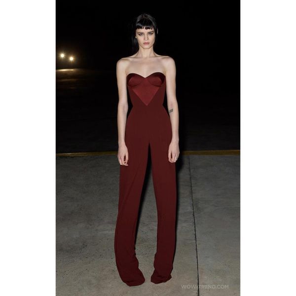 women's jumpsuits & rompers woman strapless jumpsuit elegant red romper long pants vintage vestios celebrity women party wear, Black;white
women's jumpsuits & rompers woman strapless jumpsuit elegant red romper long pants vintage vestios celebrity women party wear, Black;white