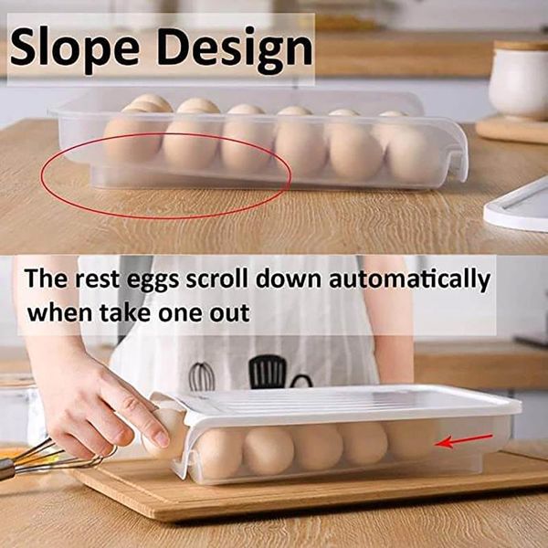 arrival automatic rolling eggs carton with lid can stack anti-collision storage box kitchen accessories bottles & jars
arrival automatic rolling eggs carton with lid can stack anti-collision storage box kitchen accessories bottles & jars