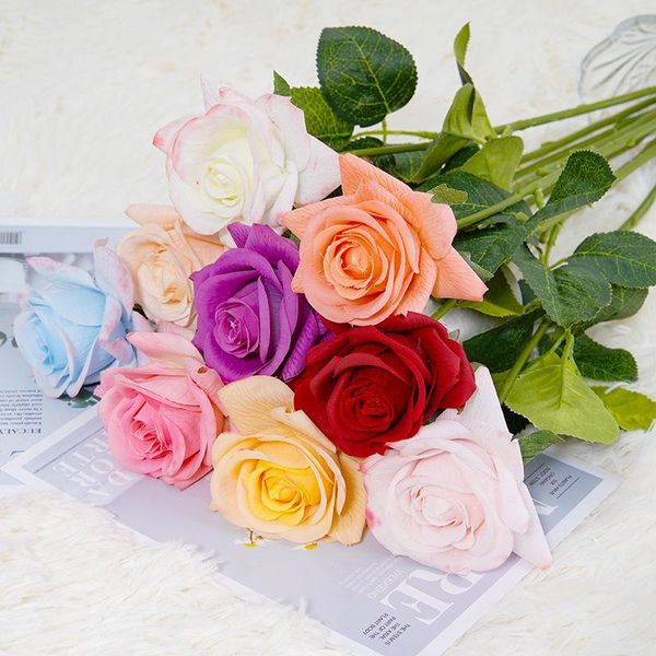 decorative flowers & wreaths 1/5/10pcs silk real touch rose artificial gorgeous wedding fake flower for home party decor valentine's gi
decorative flowers & wreaths 1/5/10pcs silk real touch rose artificial gorgeous wedding fake flower for home party decor valentine's gi