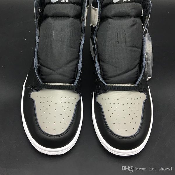 air 1 high og shadow 555088-013 1s i black grey women menn sports shoes casual sneakers good quality trainers with original box chaussures d, Black;white
air 1 high og shadow 555088-013 1s i black grey women menn sports shoes casual sneakers good quality trainers with original box chaussures d, Black;white