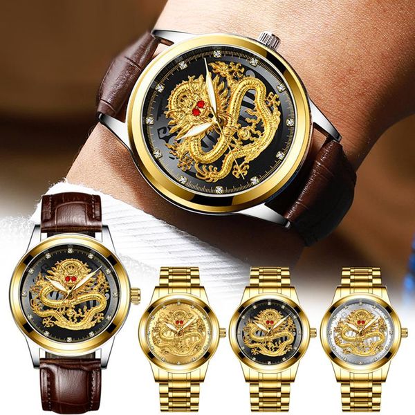 wristwatches men's business golden dragons watch non-mechanical waterproof suitable for middle-aged men lxh, Slivery;brown
wristwatches men's business golden dragons watch non-mechanical waterproof suitable for middle-aged men lxh, Slivery;brown