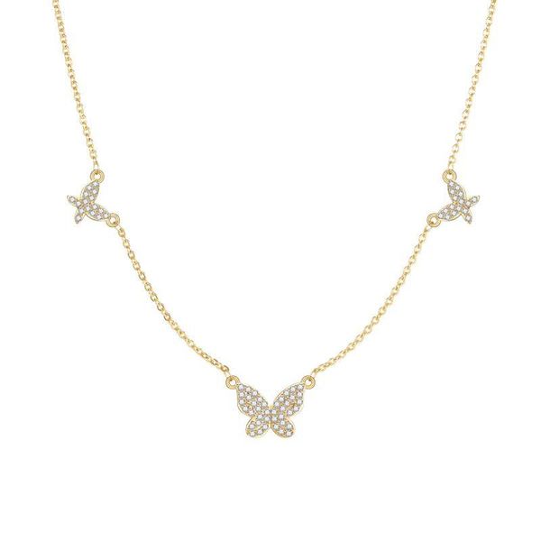 chains surflove fashion butterfly necklace gold-plated zircon refined jewelry trend clavicle chain pendant gift, Silver
chains surflove fashion butterfly necklace gold-plated zircon refined jewelry trend clavicle chain pendant gift, Silver