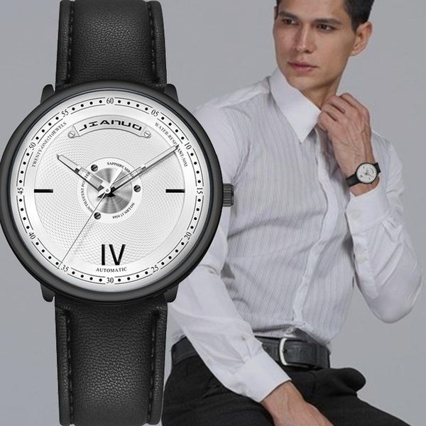 wristwatches fashion quartz watch for men living waterproof analog leather belt male clock reloj hombre, Slivery;brown
wristwatches fashion quartz watch for men living waterproof analog leather belt male clock reloj hombre, Slivery;brown