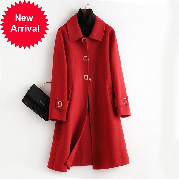 women's wool & blends fur women coat jacket female lady cashmere long trench coats jackets a30215, Black
women's wool & blends fur women coat jacket female lady cashmere long trench coats jackets a30215, Black