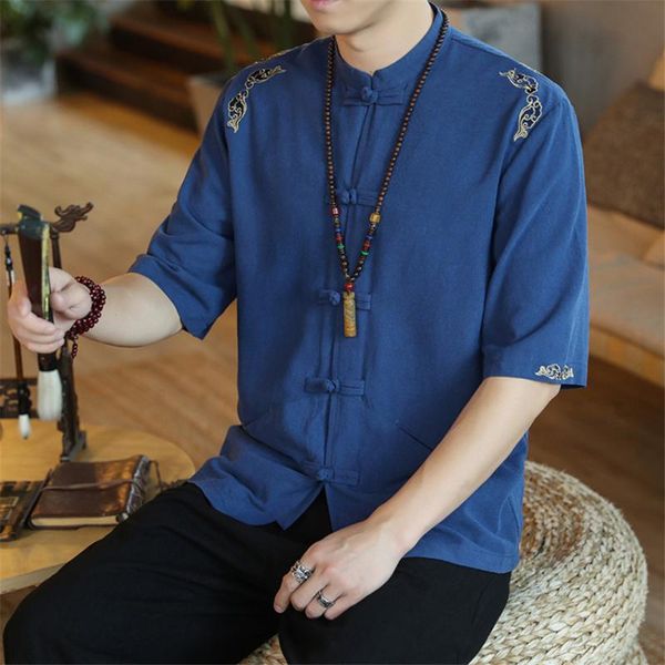 tang suit men chinese traditional short sleeve cardigan jacket embroidery shirts summer loose plus size man hanfu blouse ethnic clothing, Red
tang suit men chinese traditional short sleeve cardigan jacket embroidery shirts summer loose plus size man hanfu blouse ethnic clothing, Red