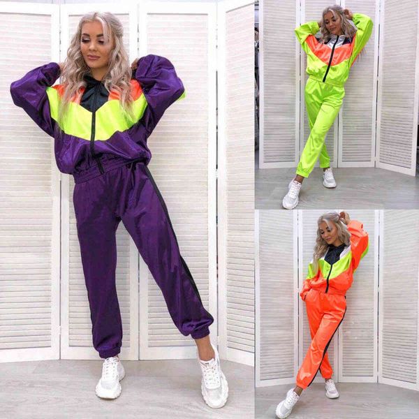 women's tracksuits european and american clothing stitching sports zipper suit casual straight two-piece n0367 hhiw, Gray
women's tracksuits european and american clothing stitching sports zipper suit casual straight two-piece n0367 hhiw, Gray
