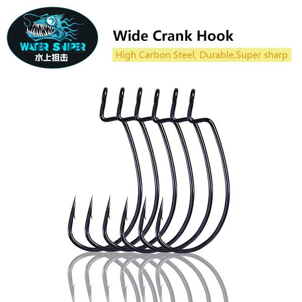water sniper offset hook wide crankhook 15pcs/pack high carbon steel fishhook for bass fishing hooks
water sniper offset hook wide crankhook 15pcs/pack high carbon steel fishhook for bass fishing hooks