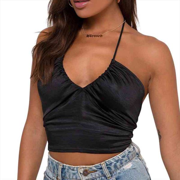 women crop cami sleeveless halter neck ruched solid color self tie back camisole, White
women crop cami sleeveless halter neck ruched solid color self tie back camisole, White