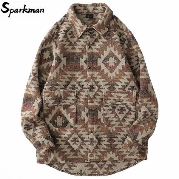 men streetwear shirt hip hop vintage retro geometric print flannel harajuku cotton fleece long sleeve casual thick men's shirts, White;black
men streetwear shirt hip hop vintage retro geometric print flannel harajuku cotton fleece long sleeve casual thick men's shirts, White;black