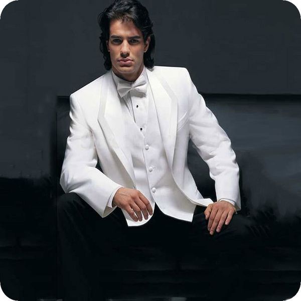 men's suits & blazers custom made classic white men for wedding slim fit groom tuxedo terno masculino man blazer 3piece costume ho, White;black
men's suits & blazers custom made classic white men for wedding slim fit groom tuxedo terno masculino man blazer 3piece costume ho, White;black