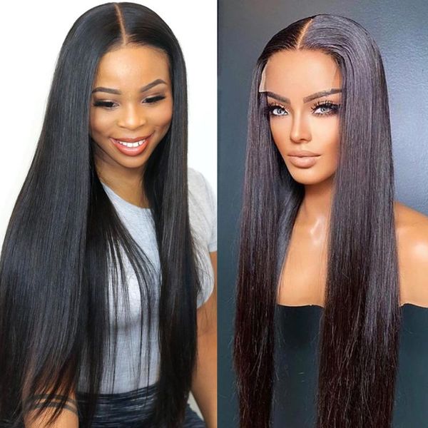 lace wigs long straight front human hair 4x4 closure wig pre plucked brazilian frontal remy for black women, Black;brown
lace wigs long straight front human hair 4x4 closure wig pre plucked brazilian frontal remy for black women, Black;brown