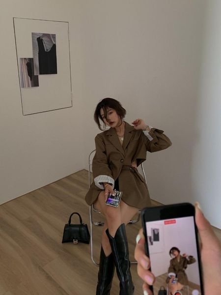 casual dresses red autumn winter open waist suit jacket for women design sense of small crowd fancy chic top, Black;gray
casual dresses red autumn winter open waist suit jacket for women design sense of small crowd fancy chic top, Black;gray