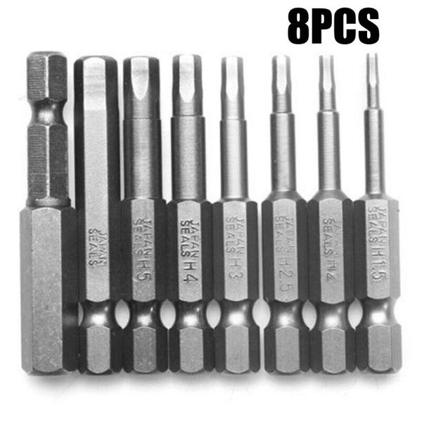 hand tools 8pcs screwdriver bit set h1.5-h8 50mm 1/4inch shank hex magnetic head operated power tool accessories toolkit
hand tools 8pcs screwdriver bit set h1.5-h8 50mm 1/4inch shank hex magnetic head operated power tool accessories toolkit