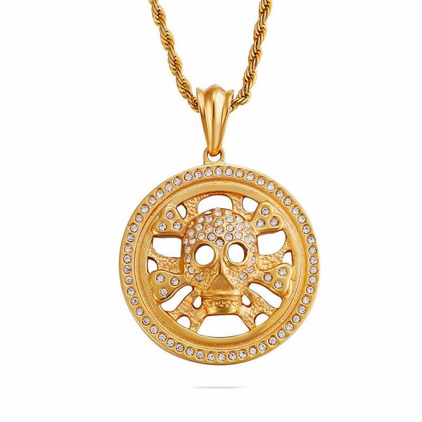 punk dubai gold skull pendant necklace for men stainless steel viking statement zircon jewelry necklaces, Silver
punk dubai gold skull pendant necklace for men stainless steel viking statement zircon jewelry necklaces, Silver