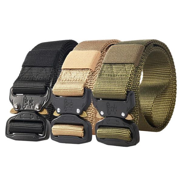 waist support outdoor army tactical belt metal buckle heavy duty combat nylon knock off military belts hunting accessories, Black;gray
waist support outdoor army tactical belt metal buckle heavy duty combat nylon knock off military belts hunting accessories, Black;gray