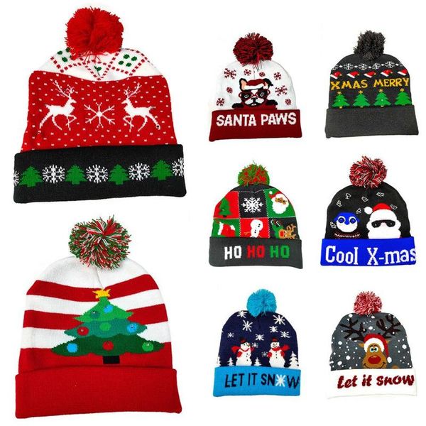 beanies fashion winter knitted hats thick warm led beanie hat with ball xmas decor men women
beanies fashion winter knitted hats thick warm led beanie hat with ball xmas decor men women