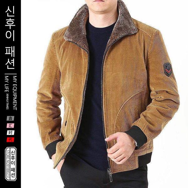 men's jackets winter bomber jacket male plus fleece fashion corduroy cotton warm padded coats men casual outwear thermal clothes, Black;brown
men's jackets winter bomber jacket male plus fleece fashion corduroy cotton warm padded coats men casual outwear thermal clothes, Black;brown