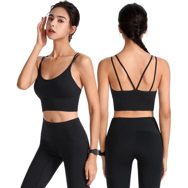 woman bras with string quick dry shockproof running fitness large size underwear sports breathable seamless bra bielizna gym clothing, White;black
woman bras with string quick dry shockproof running fitness large size underwear sports breathable seamless bra bielizna gym clothing, White;black
