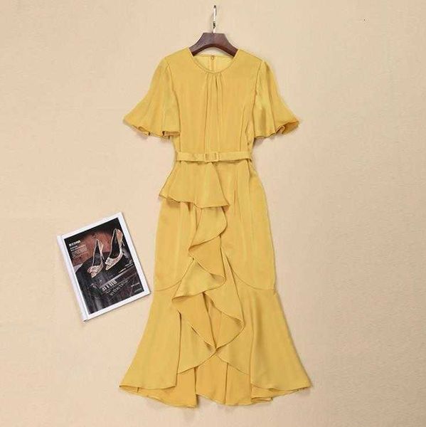 casual dresses and the european clothes of american women will see short sleeve style sheer colour frilly dress fashions vdpr, Black;gray
casual dresses and the european clothes of american women will see short sleeve style sheer colour frilly dress fashions vdpr, Black;gray