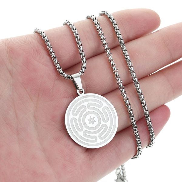 pendant necklaces chengxun pewter wheel of hecate goddess symbol necklace hekate's magic strophalos necromancy chain, Silver
pendant necklaces chengxun pewter wheel of hecate goddess symbol necklace hekate's magic strophalos necromancy chain, Silver
