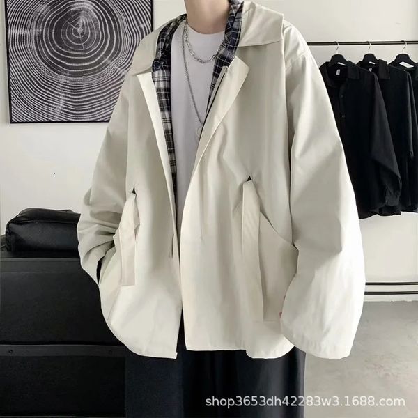 work coat men's ins fashion spring and salt lazy et autumn 2021 loose casual cloth bf style, Black;brown
work coat men's ins fashion spring and salt lazy et autumn 2021 loose casual cloth bf style, Black;brown