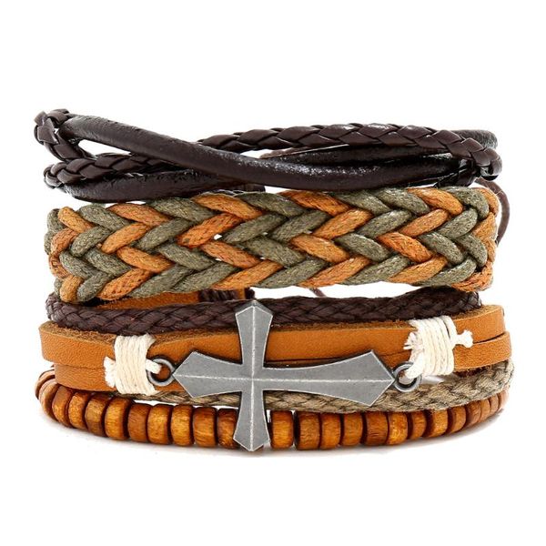 charm bracelets classic cross bracelet bangle handmade vintage leather jewelry selling fashion men woman birthday gift, Golden;silver
charm bracelets classic cross bracelet bangle handmade vintage leather jewelry selling fashion men woman birthday gift, Golden;silver