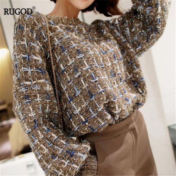 women's sweaters rugod women temperamental khaiki plaid sweater 2021 autumn winter o neck long sleeve knitted pullover lady jumper high, White;black
women's sweaters rugod women temperamental khaiki plaid sweater 2021 autumn winter o neck long sleeve knitted pullover lady jumper high, White;black