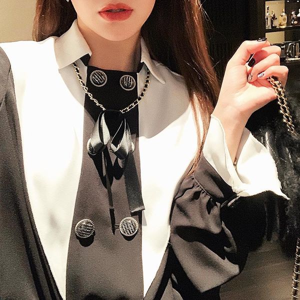 fashion designer spring style women blouse shirt lady double-breasted flare sleeve elegant clothes sl352 women's blouses & shirts, White
fashion designer spring style women blouse shirt lady double-breasted flare sleeve elegant clothes sl352 women's blouses & shirts, White