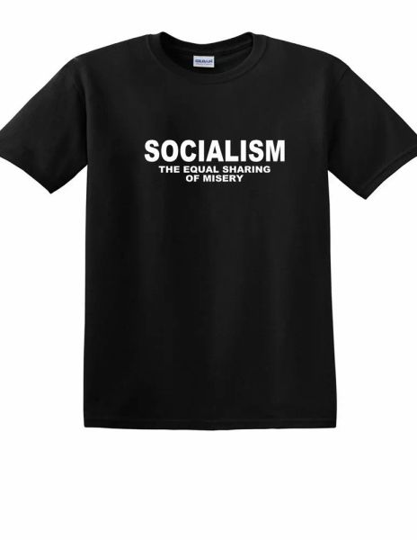 socialism equal sharing of misery tee conservative republican tea t-shirt, White;black
socialism equal sharing of misery tee conservative republican tea t-shirt, White;black