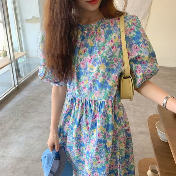 casual dresses women summer sweet oil panting flower long dress high waist puff sleeve pullover pleat woman clothing kk1l, Black;gray
casual dresses women summer sweet oil panting flower long dress high waist puff sleeve pullover pleat woman clothing kk1l, Black;gray