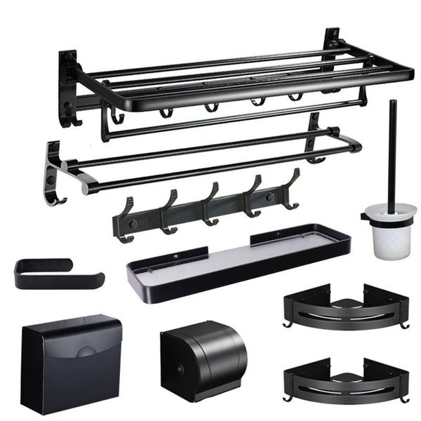 simple bath towel rack hardware pendant set paper space aluminum black european modern style dyuihr accessory
simple bath towel rack hardware pendant set paper space aluminum black european modern style dyuihr accessory