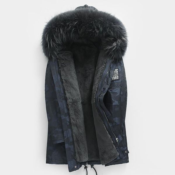 men's leather & faux real fur coat men natural rex liner camouflage winter jacket raccoon collar long parka ay18802 kj844, Black
men's leather & faux real fur coat men natural rex liner camouflage winter jacket raccoon collar long parka ay18802 kj844, Black