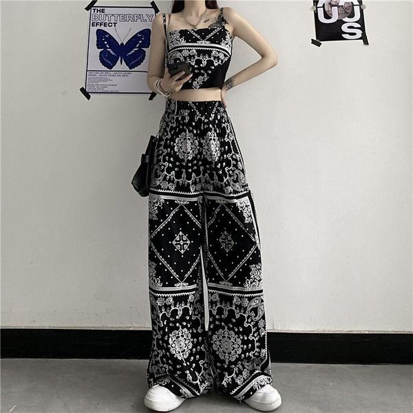 women's pants & capris mingliusili harajuku print wide leg pant summer fashion 2021 vintage high waist trousers korean style streetwear, Black;white
women's pants & capris mingliusili harajuku print wide leg pant summer fashion 2021 vintage high waist trousers korean style streetwear, Black;white