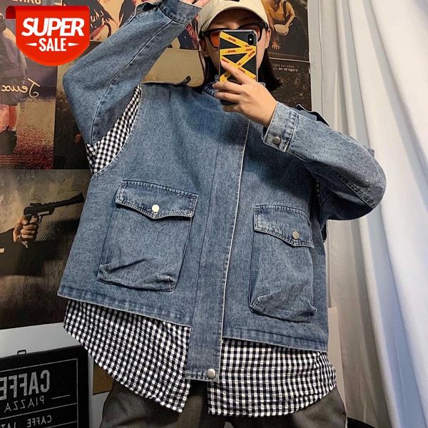 2019 men's cowboy clothes split joint outerwear streetwear bomber denim jacket loose coat blue/black color windbreaker size -xl #jq7b, White;black
2019 men's cowboy clothes split joint outerwear streetwear bomber denim jacket loose coat blue/black color windbreaker size -xl #jq7b, White;black