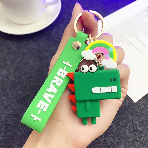keyring keychain creative dinosaur pvc stereo gutta percha lovely keychain ring schoolbag pendant girl, Silver
keyring keychain creative dinosaur pvc stereo gutta percha lovely keychain ring schoolbag pendant girl, Silver