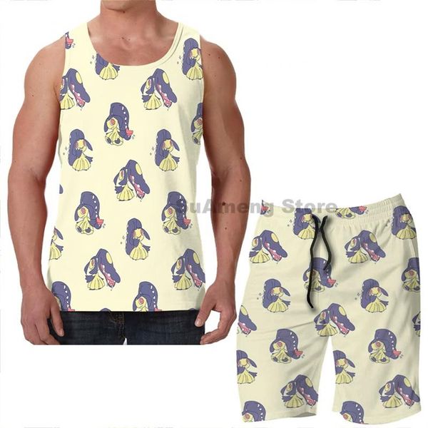 men's tracksuits summer funny print men tank women mawile pattern beach shorts sets fitness vest, Gray
men's tracksuits summer funny print men tank women mawile pattern beach shorts sets fitness vest, Gray