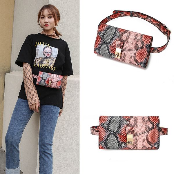 pockets 2021 trendy snakeskin waist bag fashion belt decoration lock mini chest
pockets 2021 trendy snakeskin waist bag fashion belt decoration lock mini chest
